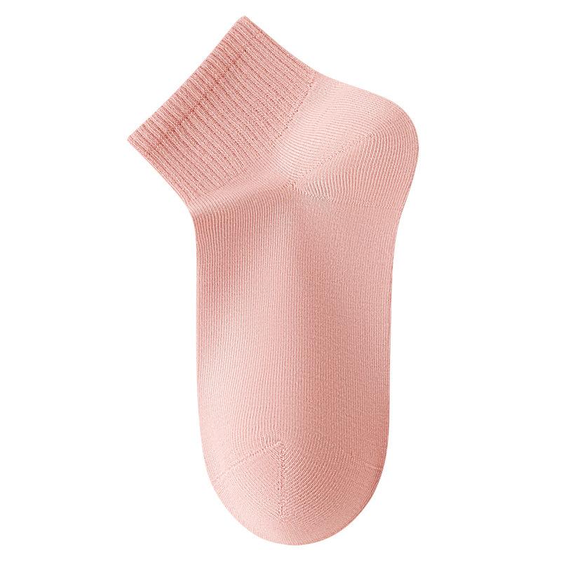 Female Spring and Autumn Pure Cotton Does Not Drop with Antibacterial Deodorant Sweat-absorbing Socks