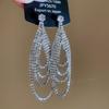 Silver Needle Water Drop Tassel Earrings - Light Luxury High-End Design for Women's Fashion.