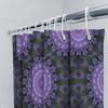 Purple Mandala Shower Curtain: Floral Bath Decor Home Decoration Wall Art Print for Bathroom 72 x 78 inches (183cmx200cm)