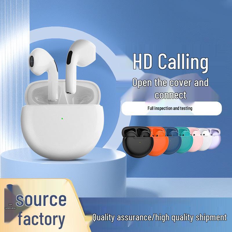 Pro6 J6 Bluetooth Headset: Touch Control, Noise Reduction, Wireless Stereo, Pro4 Sports TWS Headset.