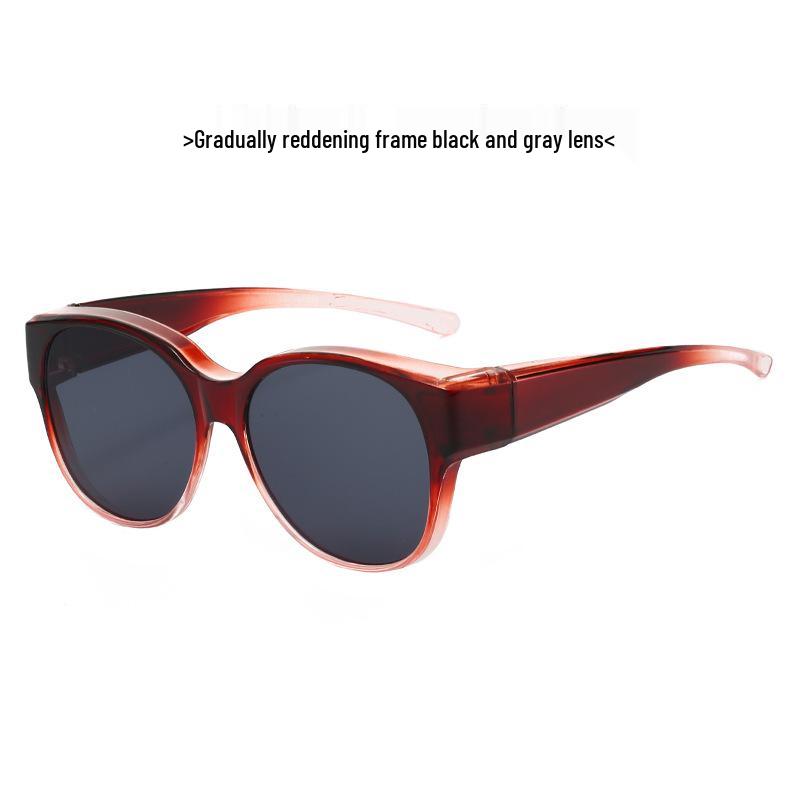 2025 Dual-Use Polarized Cat-Eye Sunglasses: Clip-On Myopia Glasses for Women & Men