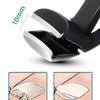 6 Pcs/Set Large Opening Nail Clippers Stainless Steel Fingernail Clippers Angled Head Toenail Clippers for Seniors