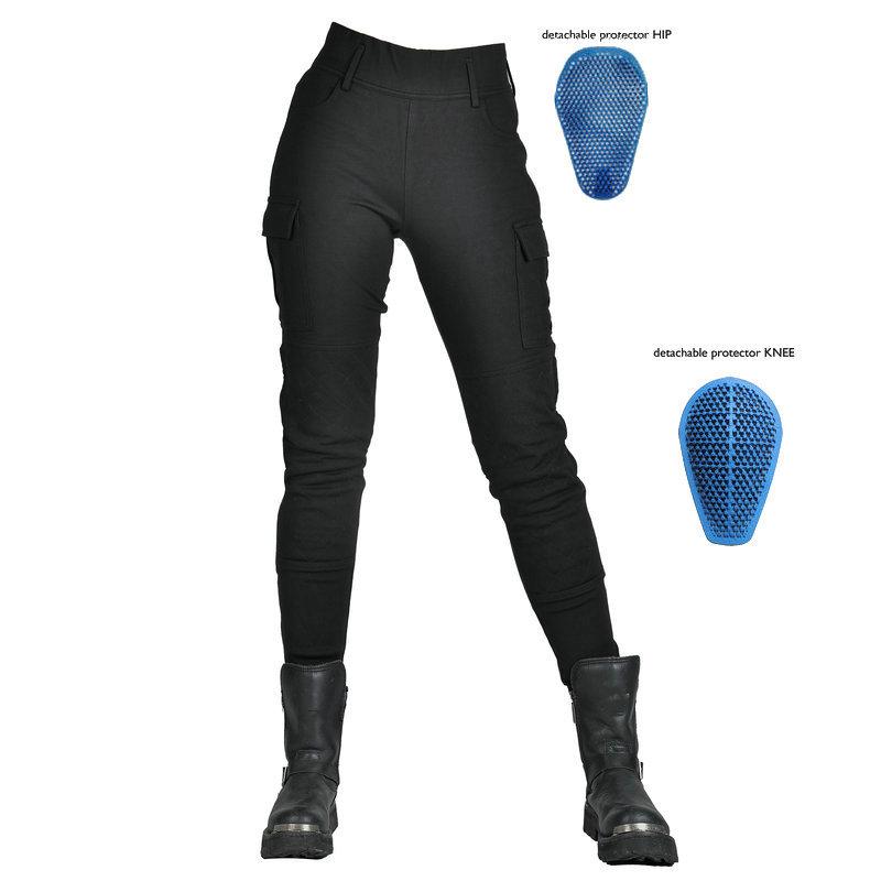 Motorcycle riding pants female rider tooling multi-bag anti-drop, tear-resistant, wear-resistant locomotive pants silicone protective gear