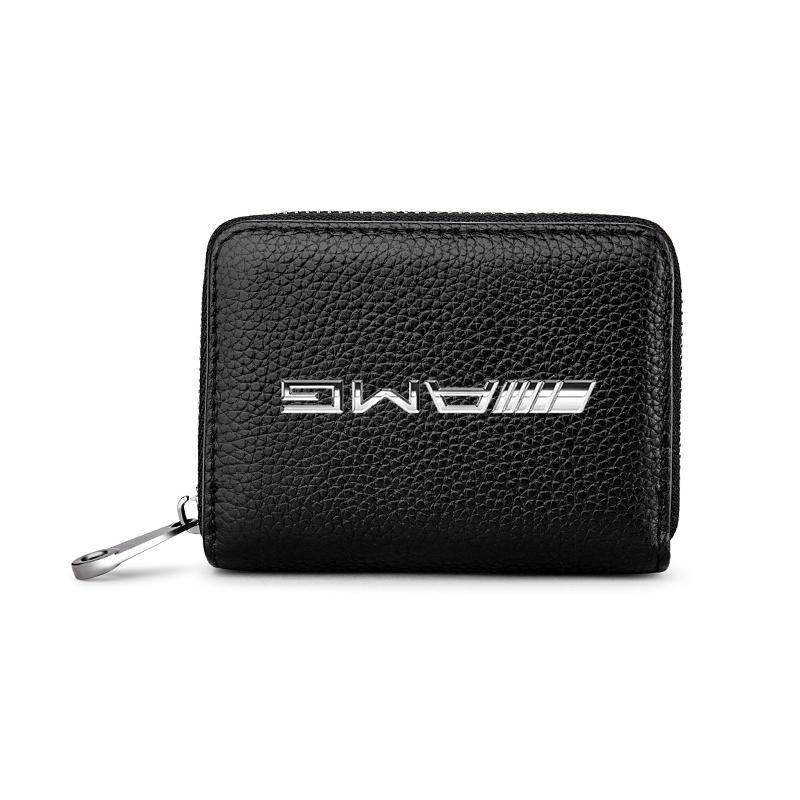 Leather Car Driver's License ID Card Bank Card Wallet Car Styling For Mercedes Benz AMG GLE GLS GLC CLA GLB ML W204 W206 W205 W212 W203