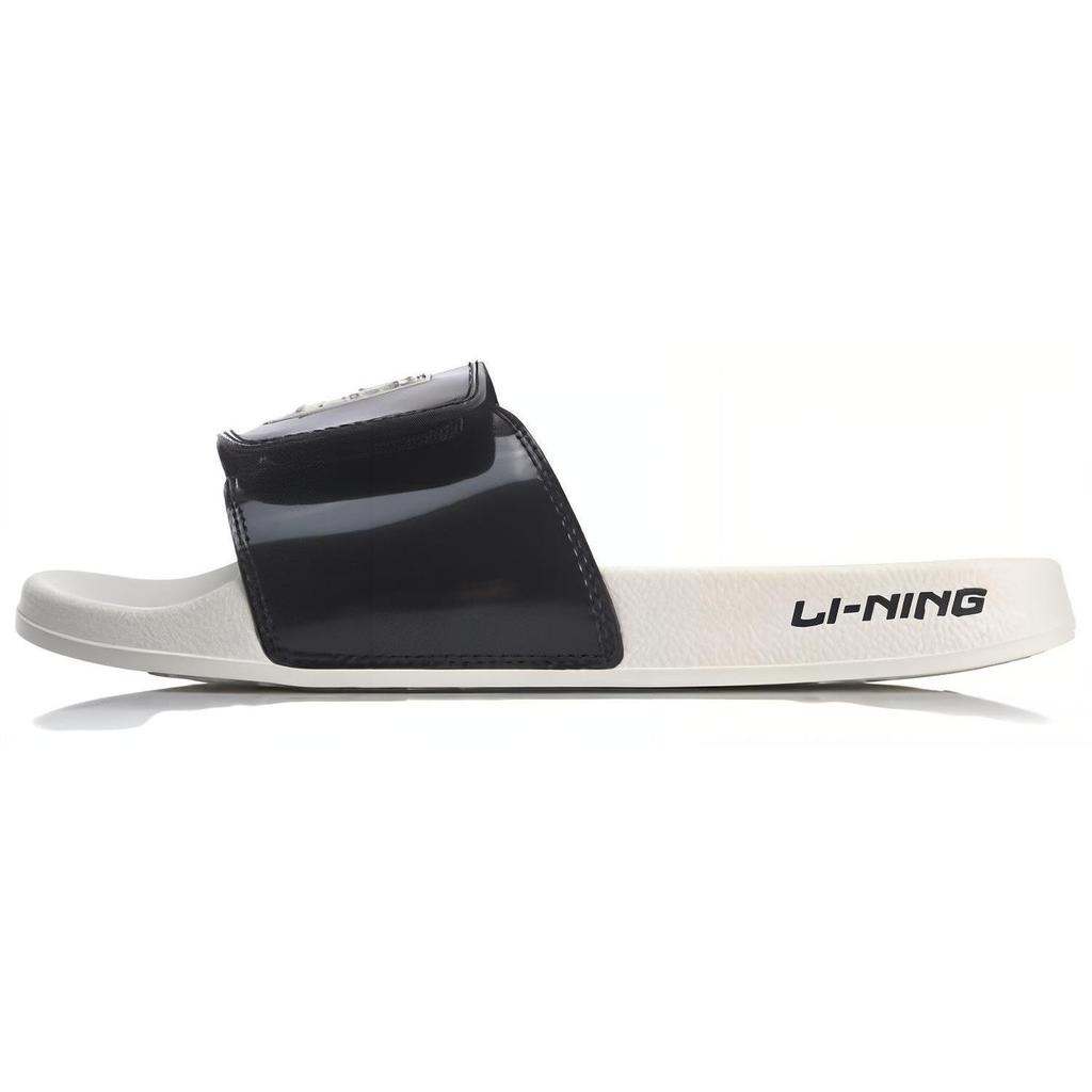 Disney x Li Ning Quiet Abrasion Resistant Slide Slippers Unisex Black White AGAQ003-1