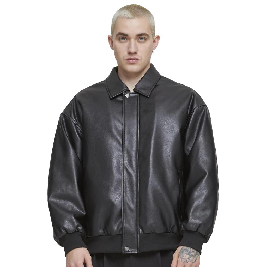 Urban Classics Mens Synthetic Leather Blouson Jacket