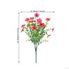 Artificial Violet Flower Bouquet Pick Fake Plant Faux Branch for Backyard