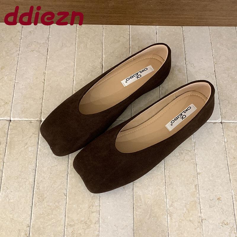 Mode Mode Eckige Zehenpartie Schuhe Damen Ballerinas Slipper Schuhe Lässig Weich Damen Flache Damenschuhe Mit Schuhen