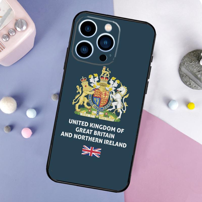 United Kingdom British Passport Phone Case For iPhone 17 Pro Max 16 13 12 11 14 15 Pro Max Plus Mini 16e 17 Air Back Cover