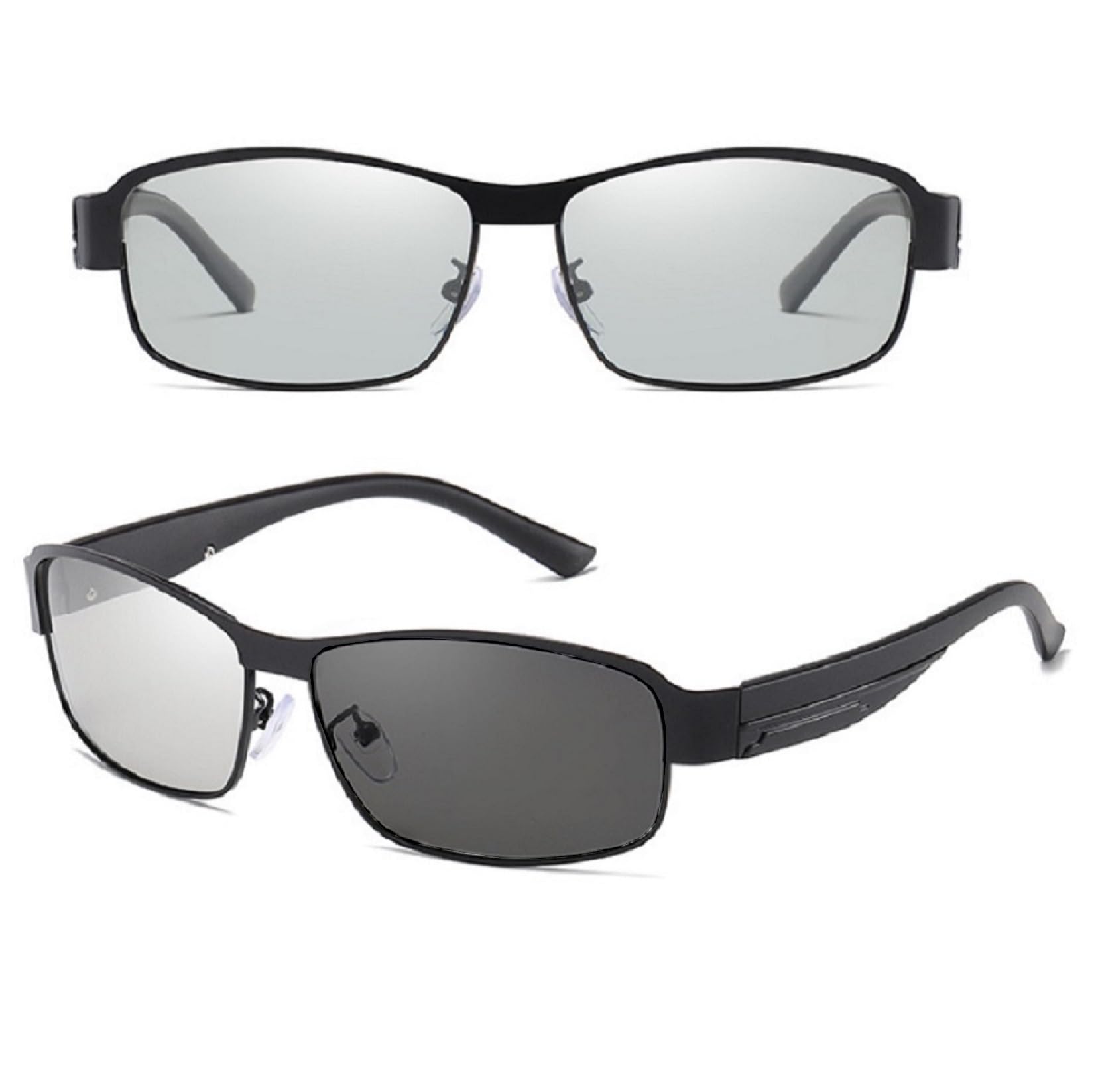 

REONAS Polarized and Photochromic Sunglasses with UV Protection for and Outdoor Includes Case and Microfiber Cloth Men s Driving, Fishing, Activities, чорний