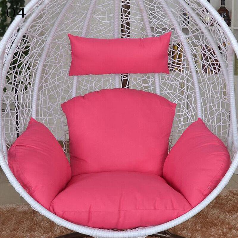 Hanging Swing Egg Chair Cushion Cover Patio Large Round Papasan Pad Detachable Garden Lounger Cushion Cover  (No Filling)