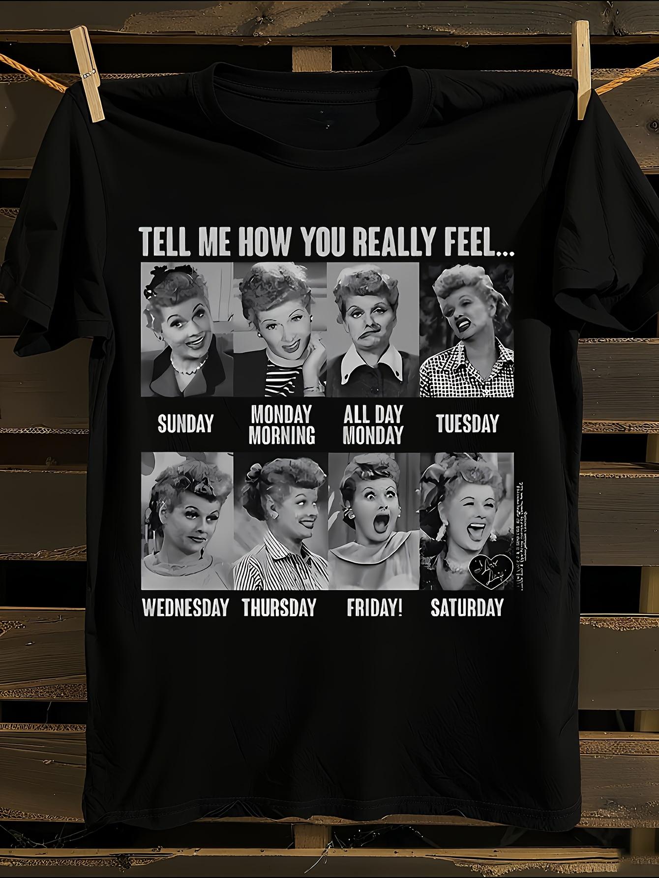 Love Lucy Tell Me How You Really Feel Licensed TV Show T-... L