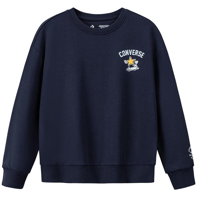

Converse Kids Graphic Print Cotton French Terry Sweatshirt M