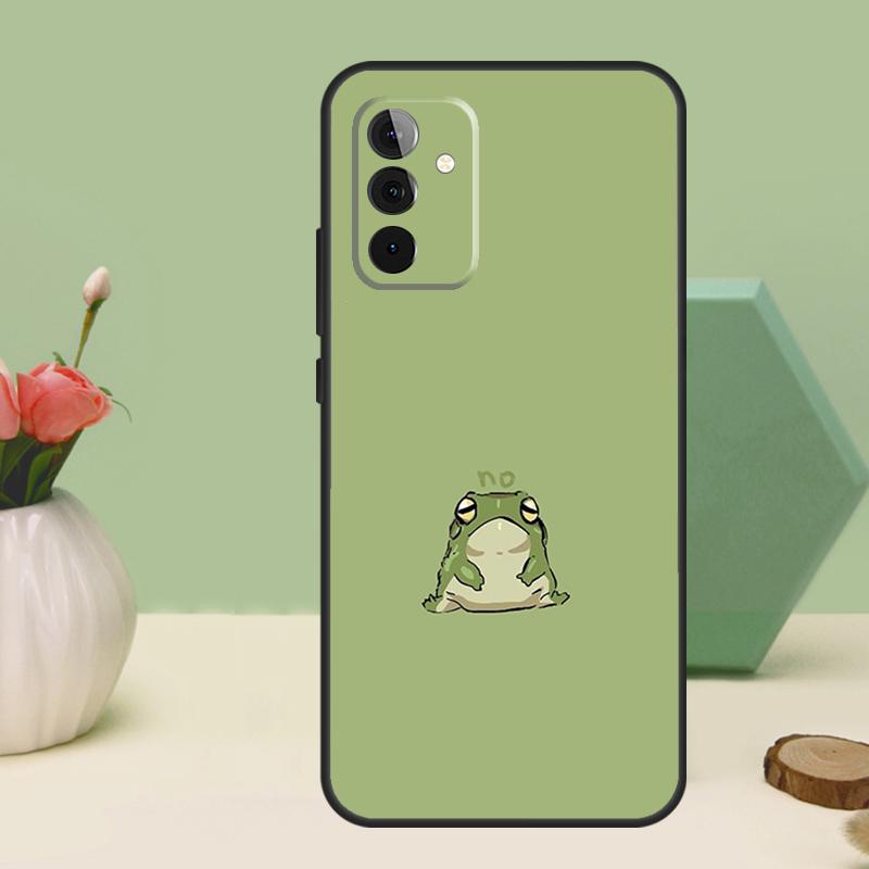 Cute Green Frog For Samsung Galaxy A06 A16 A26 A36 A56 A52 A53 A33 A13 A34 A54 A14 A15 A35 A55 A22 A32 Case