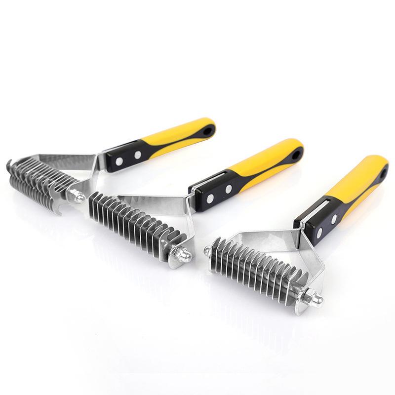 Pet Supplies Y-Shaped Detangling Comb: Single & Double-Sided Comb for Cats & Dogs, Removes Hair & Floating Fur