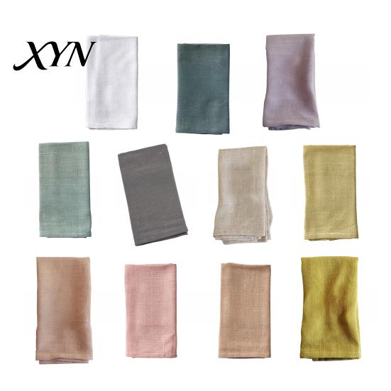 Washable Cloth Napkin Bohemian Linen Napkin, Rustic Machine Fabric 16 Inch Farmhouse Wedding Table Decor Napkins Style for Dining Home Bridal