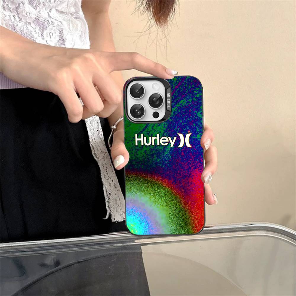 H-Hurley LOGO Phone Case For IPhone 17 16 15 14 13 12 11 Pro MAX Matte Shockproof Back Anti Fall Matte Cover