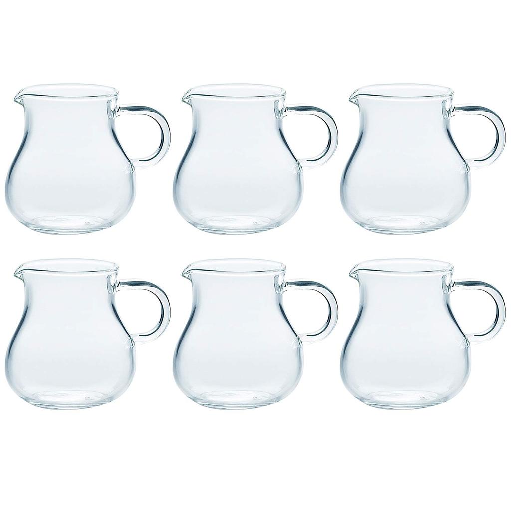 Toyo Sasaki Glass Syrup Pitcher with Handle, Approx. 45ml, TS44027, Set of 6