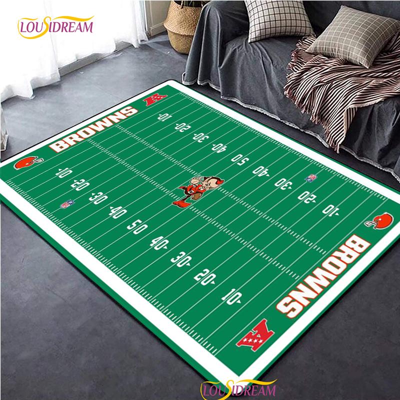 

Персоналізований килим з малюнком поля для американського футболу, килимок для декору вітальні, спальні, дитячої, кухні, ванної кімнати, нековзний килимок для підлоги, альфомбра 40x60cm