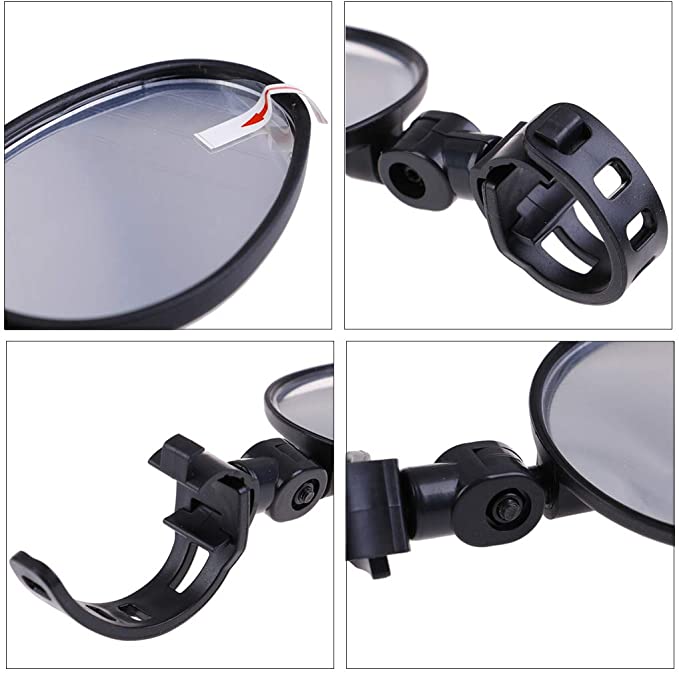 Bicycle Rearview Mirrors 360 Rotation Wide Angle Folding Cycling Rear View Mirrors for Motorcycle MTB Road Bike Accessories