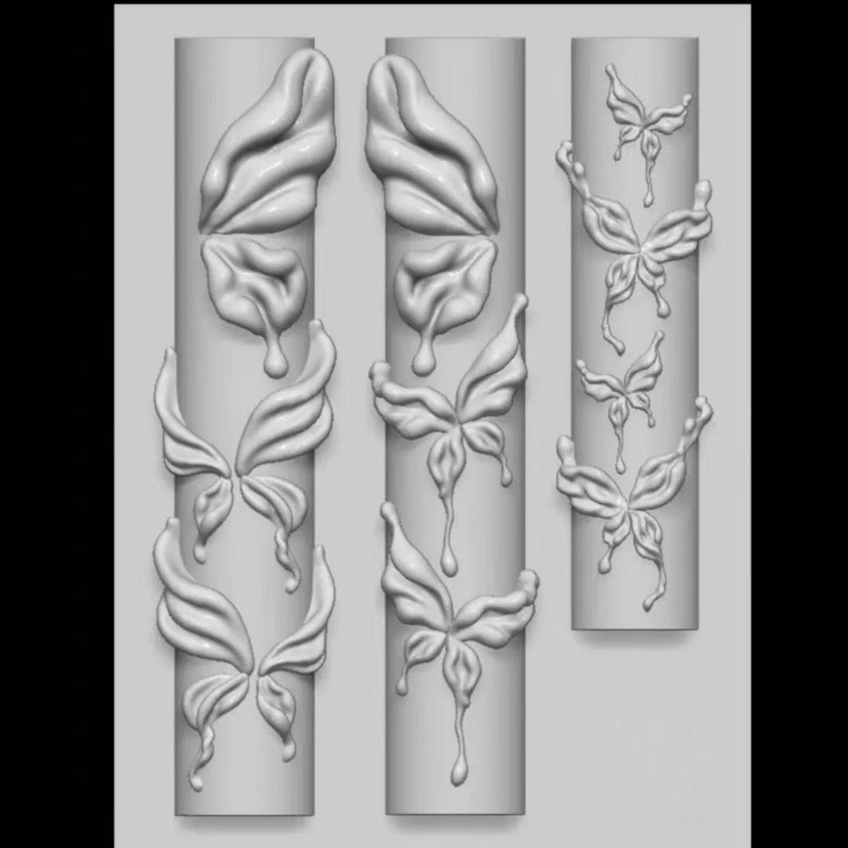 Crystal Butterfly 3D Nail Art Silicone Mold