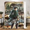 Attack Titan Blanket Soft Comfortable All Seasons Suitable Sofa Office Nap Travel Festive Gift