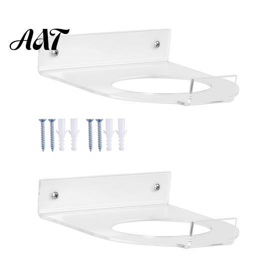 Acrylic Ball Rack for Collection 2 Pcs Holder, Wall Mount Clear Basketball Football Display Rack, Hanging Organizer Heavy-Duty Storage Hanger, 2pcs