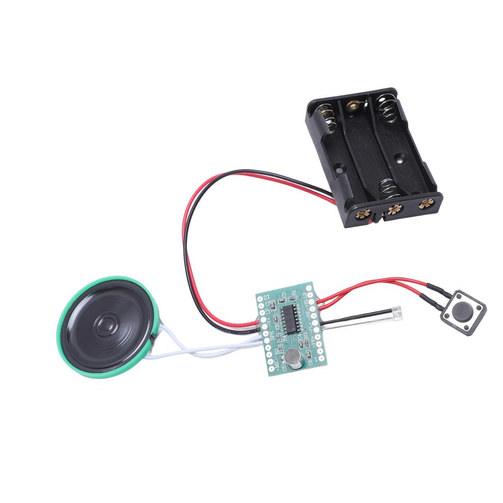 Sound Recorder Module with Speaker 4 Minutes Recordable Light Activated Loop Playback Voice Recording Module Chip for