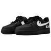 Nike Air Force 1 Coverage Slip Resistant Low Top Skateboard Shoes Unisex Black Silver CW2288-001(Team55-SWOOSH)