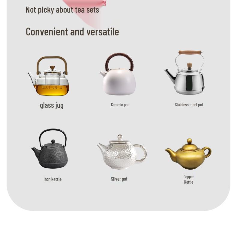 Electric Ceramic Indoor Stove Set with Glass Teapot - 2026 Edition