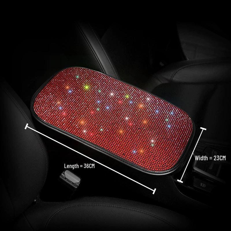 Red Diamond Auto Lendenstütze & Nackenkissen Set - Robuste eingelegte Edelsteine