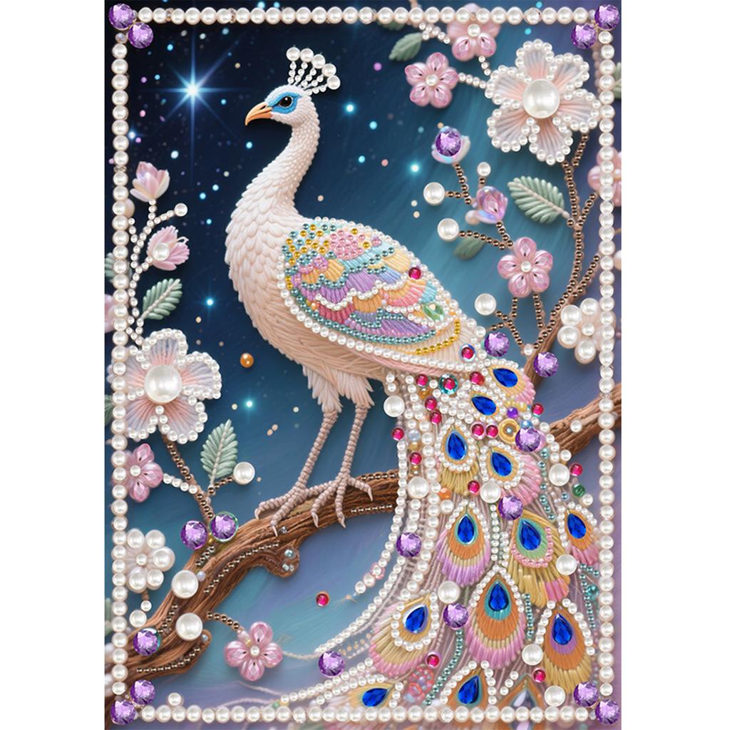 Animal Special Shaped 5D DIY Partial Drill Pearl Gem Diamond Art Painting Kit Home Decor Diamond Dots Pearl Gem Painting 30x40cm