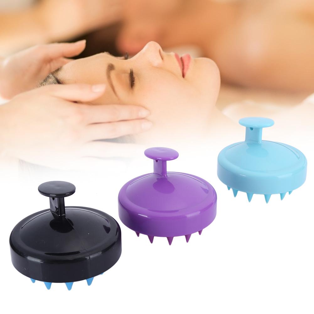 3 Stück Silikon Shampoo Bürste Weiche Kopfhaut Massagebürste Rutschfeste Bade- Haarwaschbürste