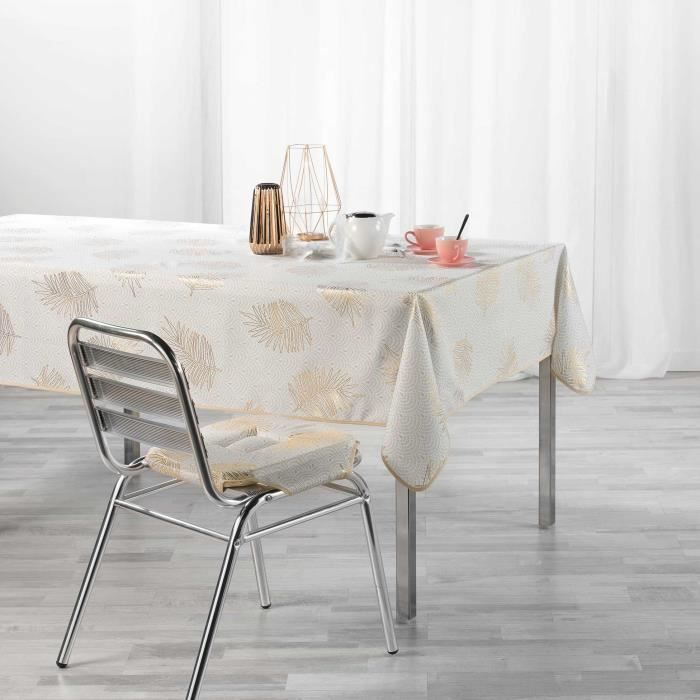Nappe - Sunny - Or - 145 x 240 cm - Polyester - Infroissable