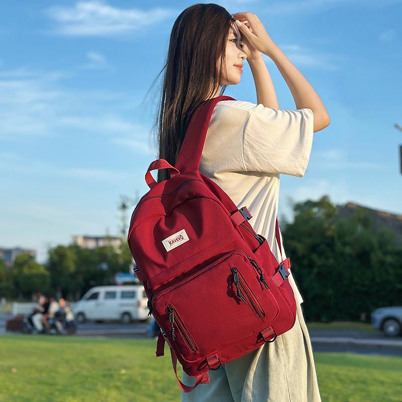 Junior High School Schoolbag Women's Large-capacity New Casual Versatile Backpack Mountaineering Travel Backpack