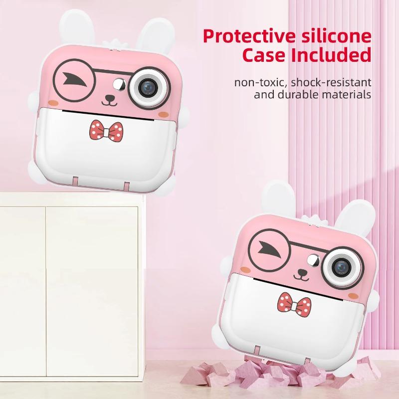 Children Instant Print Camera Toy 1080p HD Thermal Paper Photo Printing Camera Video Cameras Toys Outdoor Educational Toys