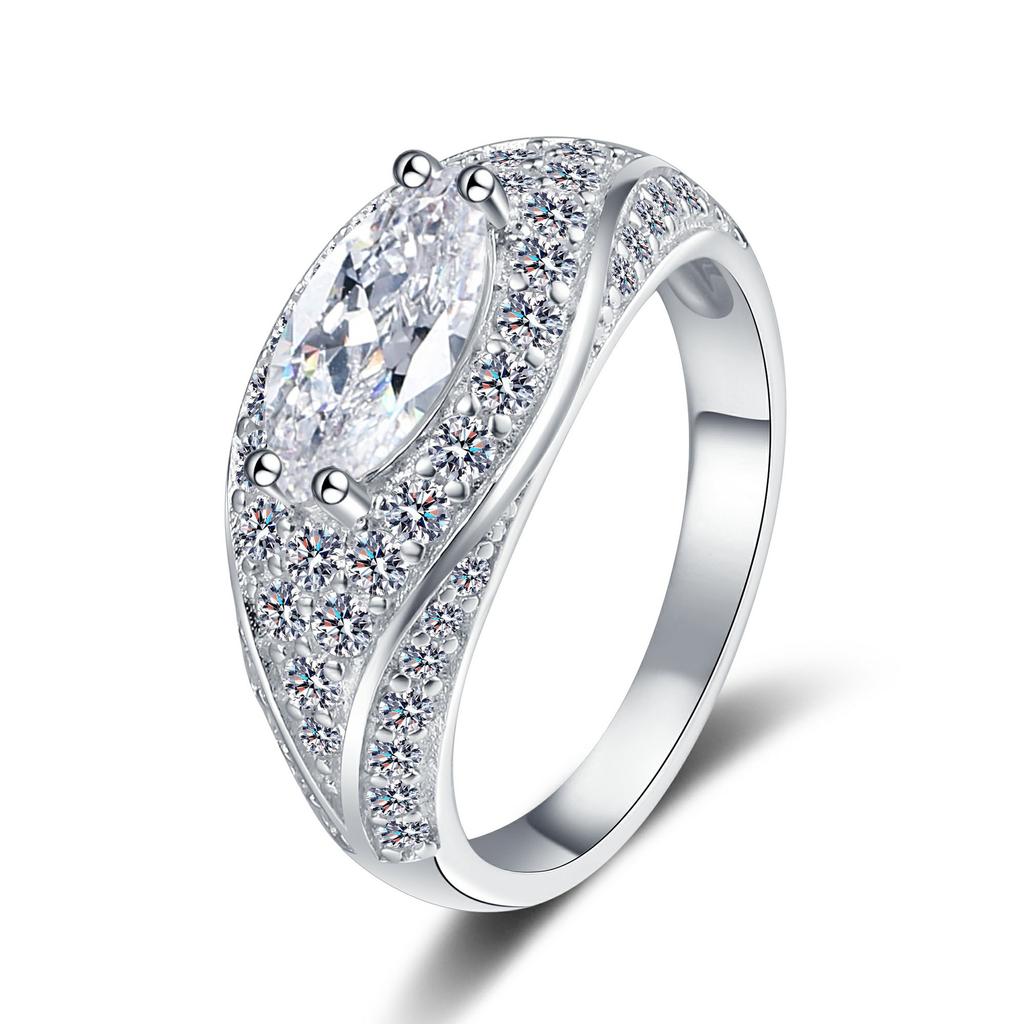 Exquisite Evil Eye Luxury Light Luxury Ring 1ct Women Moissanite PT950 Platinum Fine Texture, Comfortable & Secure