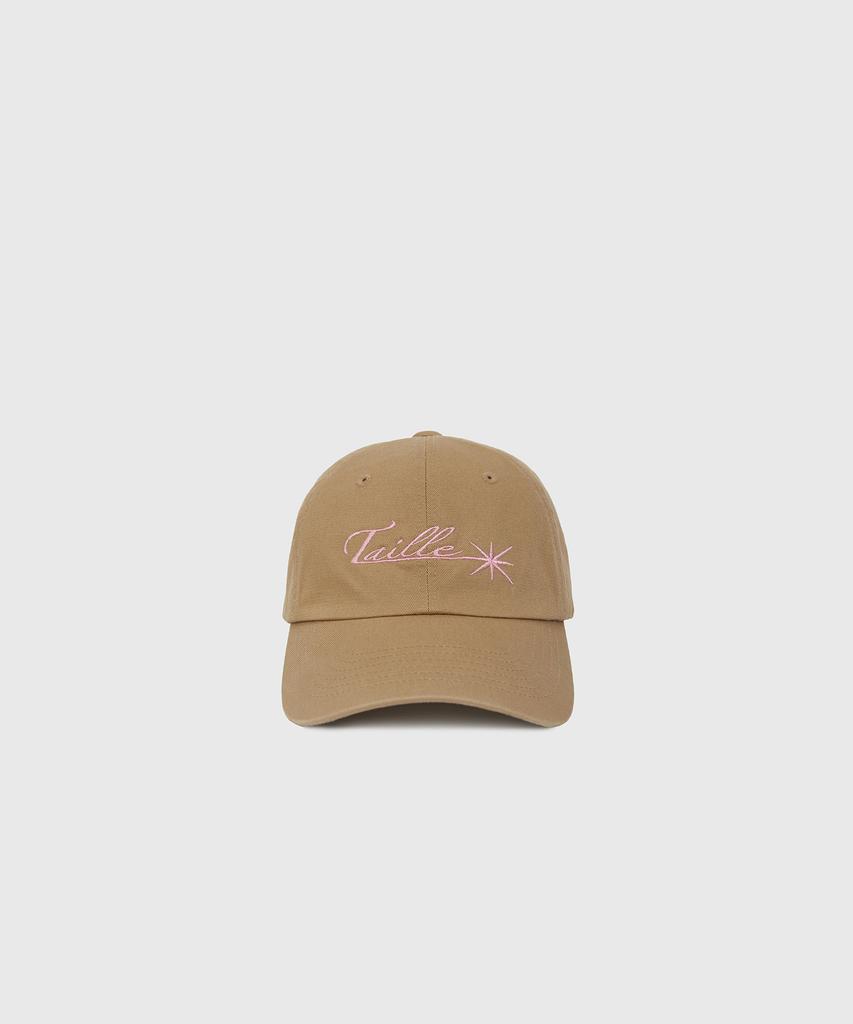 TAILLE Étoile Logo Baseball Cap Khaki Beige