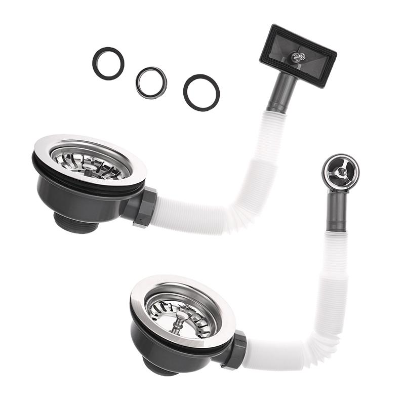 Talea Sink Strainer Kitchen Sink Drain Assembly Stainless Steel Sink Drain Kitchen Cabinet Sink Accessories Durable Rustproof