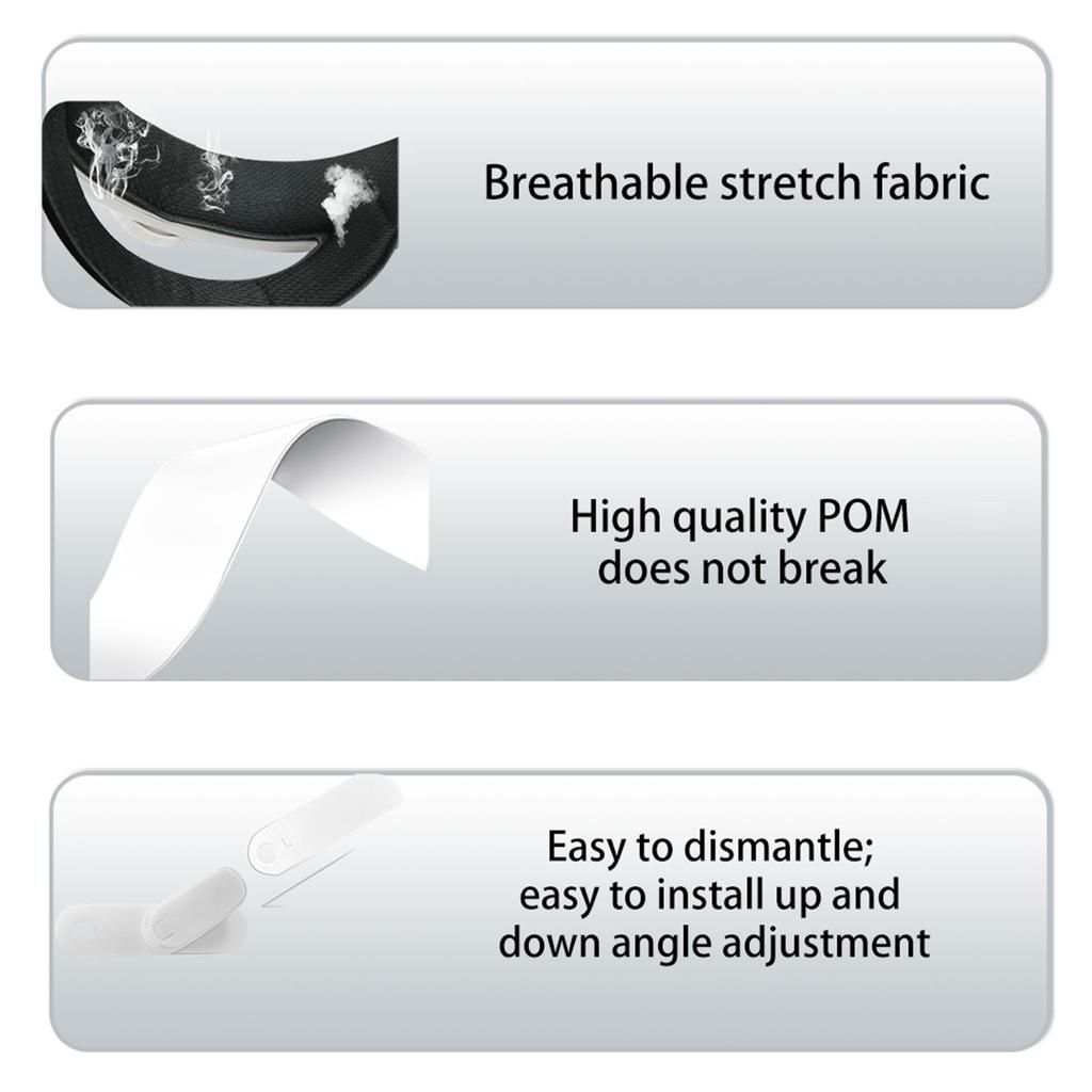 Adjustable Head Support for 3S VR Headsets, Customizable Comfort with Advanced Pressure Reduction