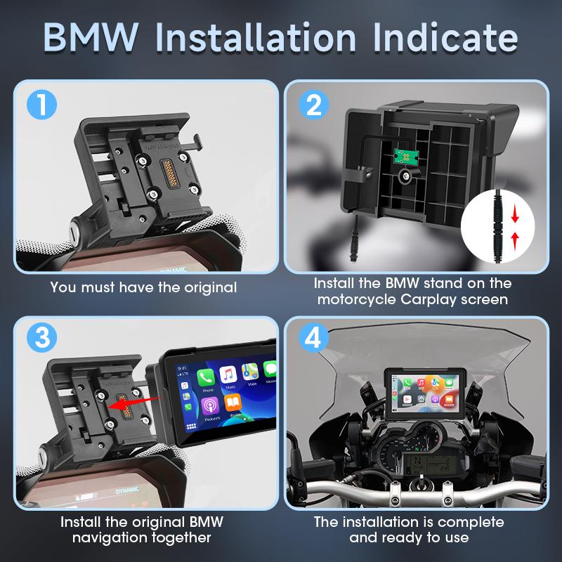 7 Inch 2K DVR Motorcycle For BMW R1200GS R1250GS S1000XR R1300GS GPS Navigation Moto Touch Screen Portable CarPlay Android Auto