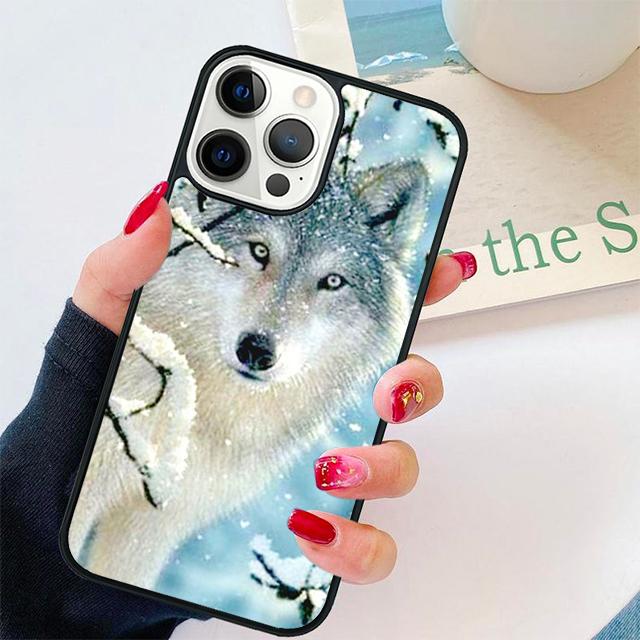 Snow Wolf Coque Shell For iPhone 17 Air 15 16 14 13 12 Pro Max 11 Pro Max Plus Phone Case Cover