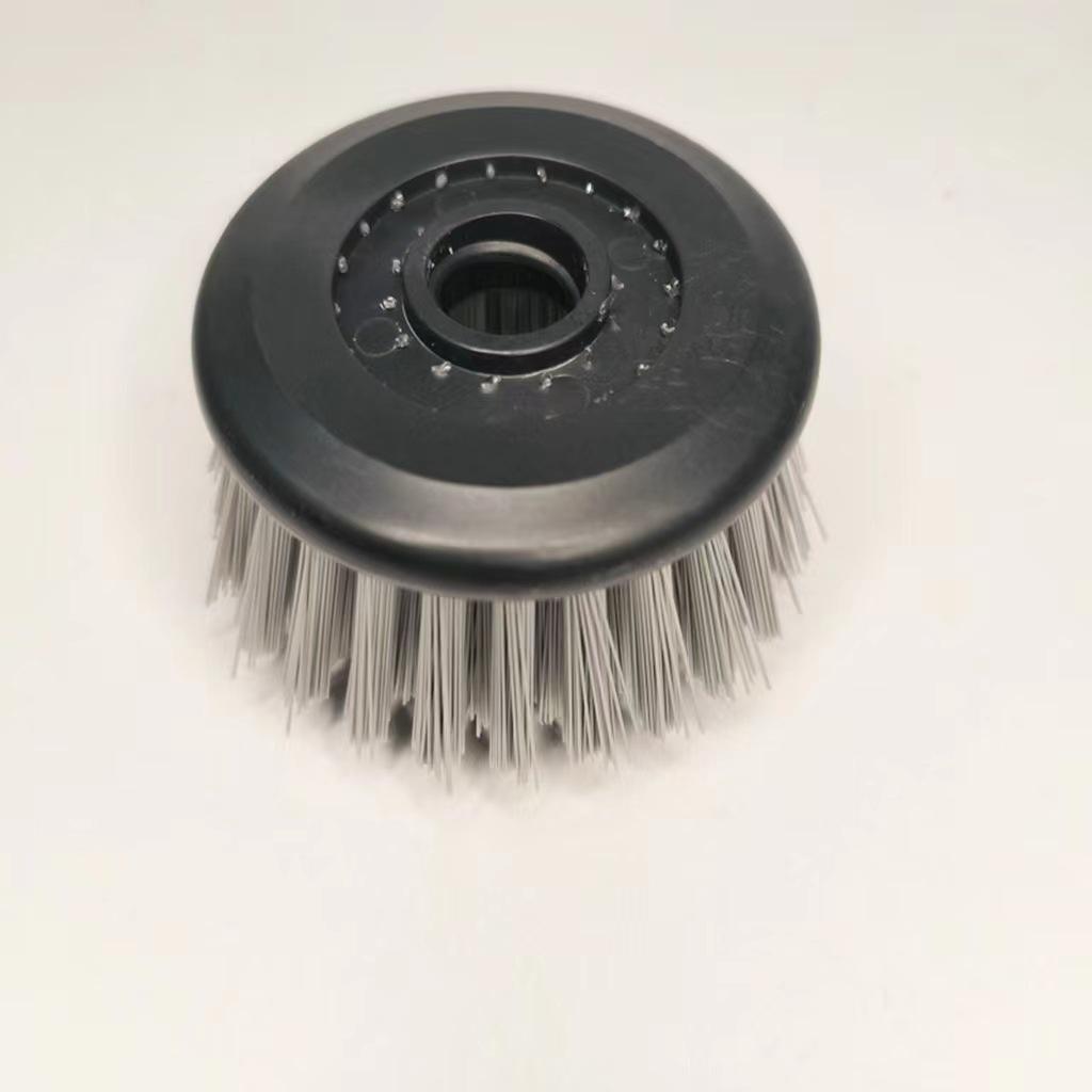 Premium Long-Handled Liquid-Dispensing Pot and Dish Brush for Efficient Kitchen Cleaning