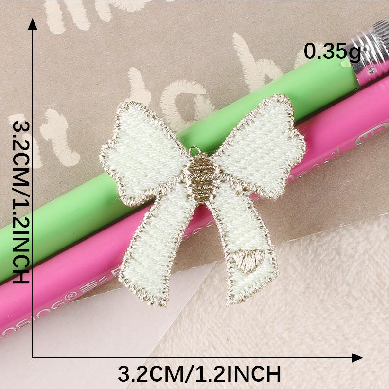 

Компьютерная вышивка, этикетка, водорастворимая, многоцветный бант, значок, тканевая этикетка, аксессуары для одежды, ручная работа, DIY нашивка, вышивка, тканевая наклейка D4L-C-4-10 Cyan