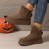 Winter 2025 New Platform Versatile Booties Fleece Thickened Cotton Shoes Snow Boots