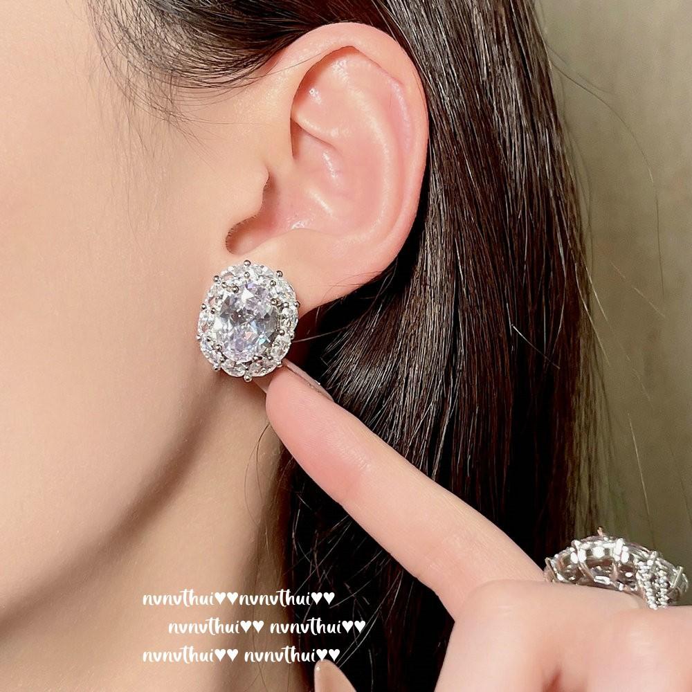 Beauty Is On The Tip Of The Heart, Bright Egg-Shaped Gemstone Necklace, Rich Family Daughter Gold, 18K Gold-Plated Crown Zircon Ring.