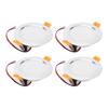 4pcs 4in Ceiling Light Round LED Downlight DC 12V 3W White RV Modification Accessories for Caravan Y