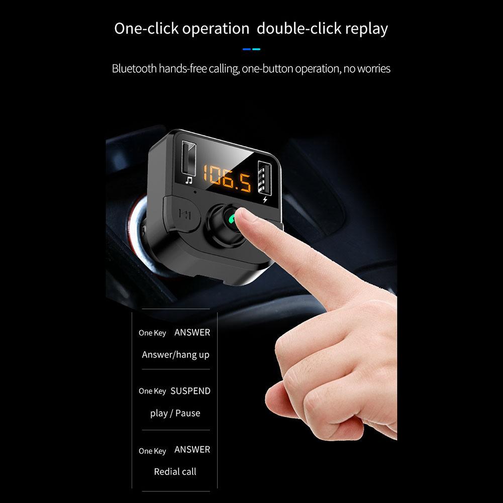 FM Transmitter MP3 Music Player Car Kit BT36B LED Digital Display Wireless Multi-functional Quick Charging Adapter