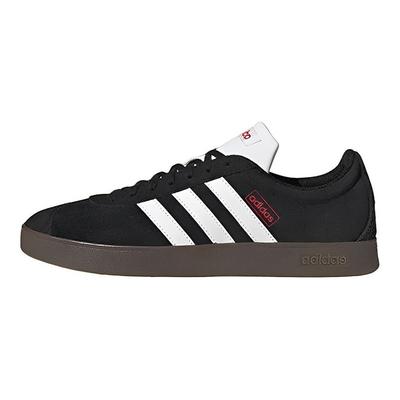VL Court 2.0 Lifestyle Pelle Sintetica Ammortizzazione Scarpe da Skate Basse Sneakers Unisex Nero Bianco HQ1801
