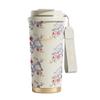 HOOMEY Ceramic Lined Insulated Travel Mug with Straw - Gift Set